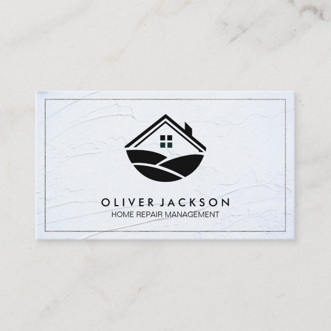 Carte De Visite Réparation à domicile | Réalisateur | Agent immobi (Devant)