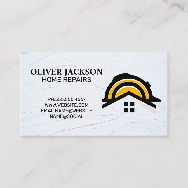 Carte De Visite Réparation à domicile | Rénovations de Hardhat de  (Devant)