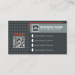 Carte De Visite Réparation automatique Boutique Entreprise Auto Mé