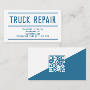 Carte De Visite Réparation de camions QR personnalisés