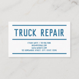 Carte De Visite Réparation de camions QR personnalisés