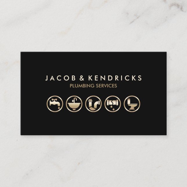 Carte De Visite Réparation de la maison de plomberie (Devant)