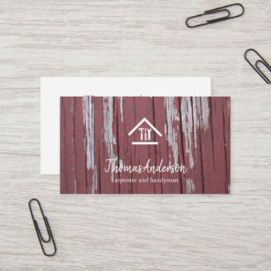 Carte De Visite Réparation de maison moderne professionnelle en bo