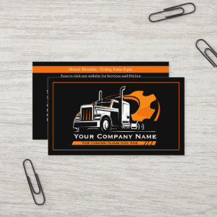 Carte De Visite Réparation d'entreprise professionnelle de camionn