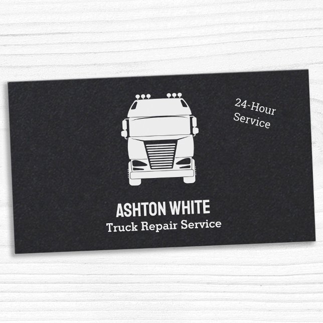 Carte De Visite Réparation des camions Premium (Truck Repair Cards)