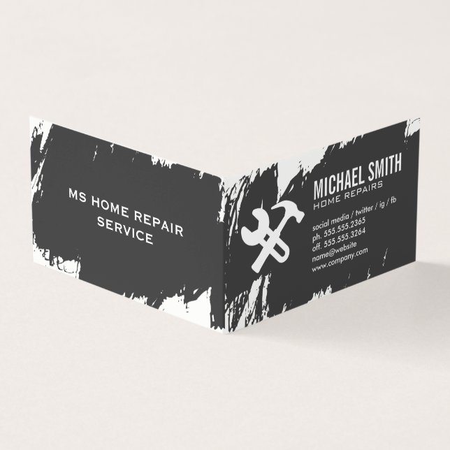 Carte De Visite Réparation des services à domicile (Extérieur)