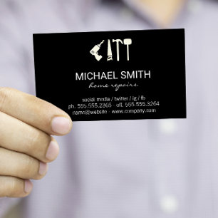 Carte De Visite Réparation des services à domicile   Outils matéri