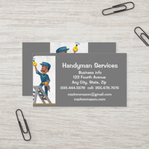 Carte De Visite Réparation des services Handyman personnalisés 