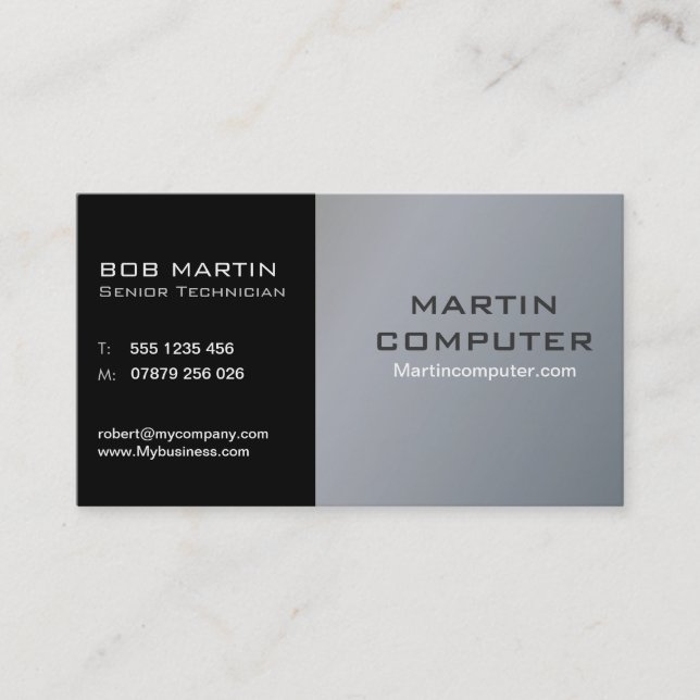 Carte De Visite Réparation du service informatique Créez votre pro (Devant)