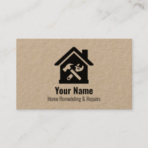 Carte De Visite Réparations personnalisables de maisons de bricola
