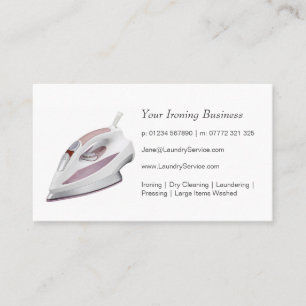 Carte De Visite Repasser/carte entreprise de services de