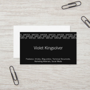 Carte De Visite Répéter l'occupation de mots (Writer)