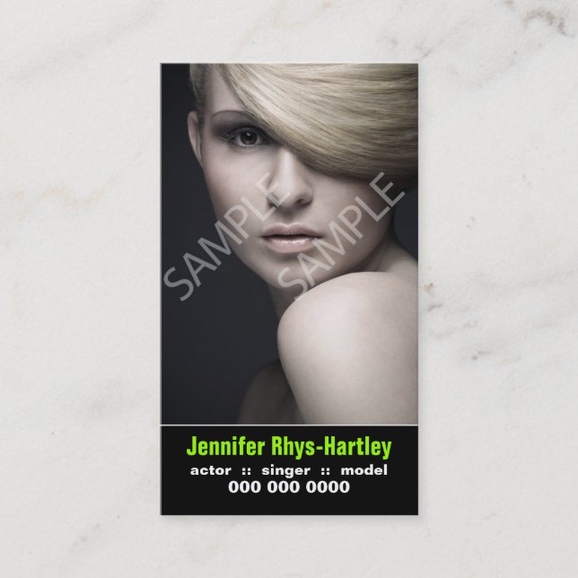 Carte De Visite Reprise verticale et capture d'écran des artistes (Devant)