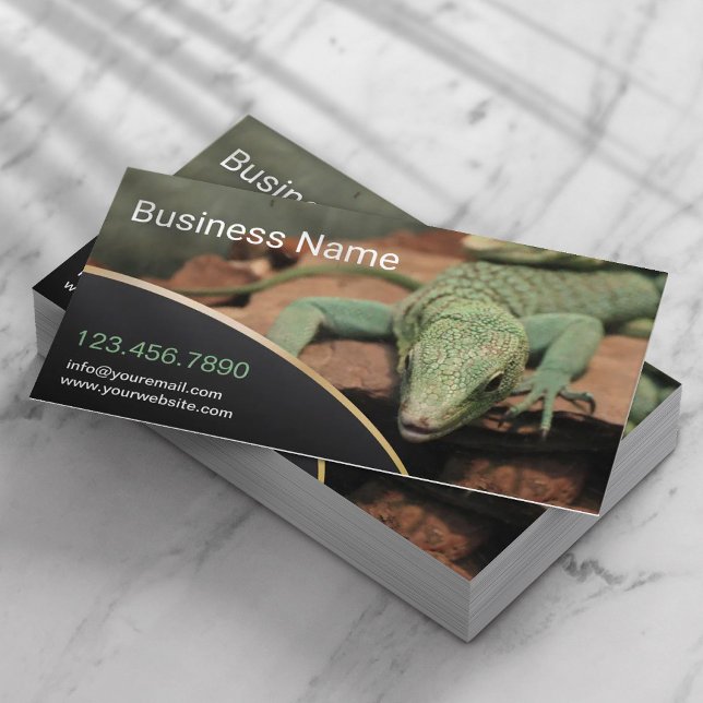 Carte De Visite Reptile Lizard Live Pet Store Professionnel (Créateur téléchargé)