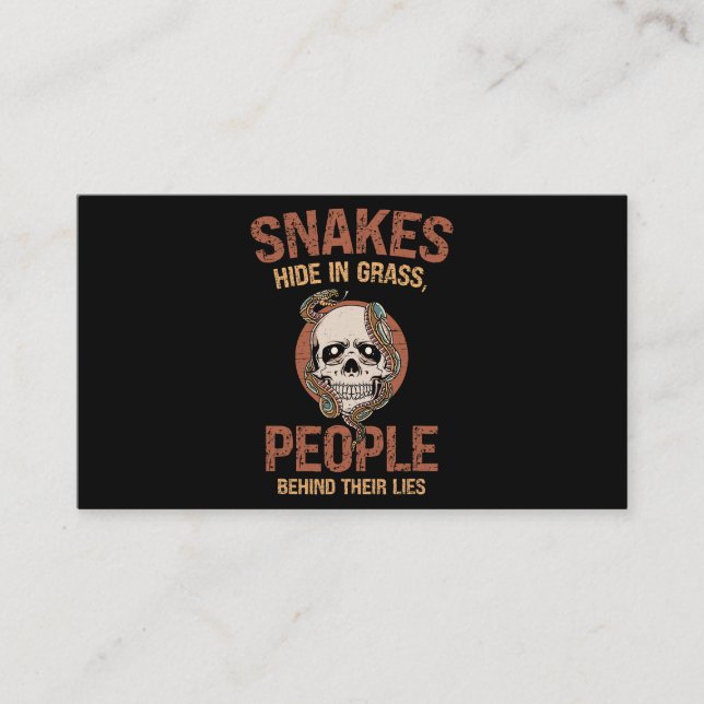 Carte De Visite Reptile Peau Snakeskin Snake Maman 2 (Devant)
