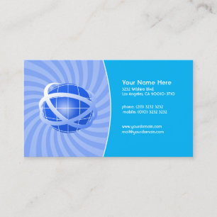 Carte De Visite Réseau bleu