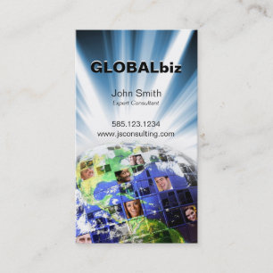 Carte De Visite Réseau mondial global des personnes