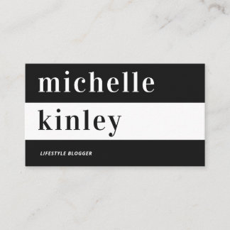 Carte De Visite Réseau professionnel de typographie tendance uniqu