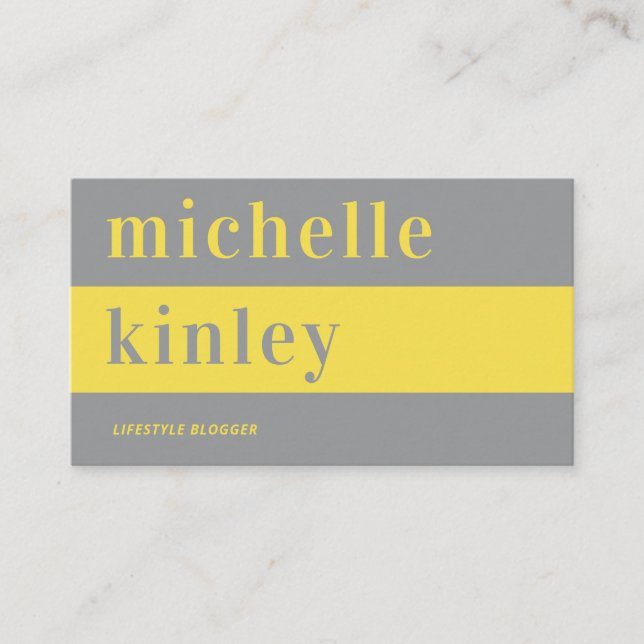 Carte De Visite Réseau professionnel de typographie tendance uniqu (Devant)