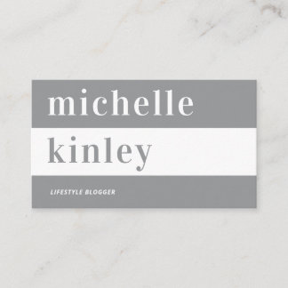 Carte De Visite Réseau professionnel de typographie tendance uniqu