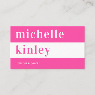 Carte De Visite Réseau professionnel de typographie tendance uniqu