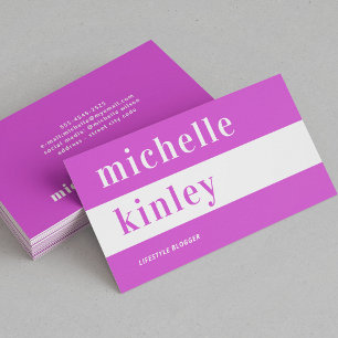 Carte De Visite Réseau professionnel de typographie tendance uniqu