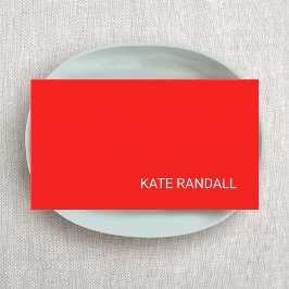 Carte De Visite Réseau professionnel moderne brillant rouge