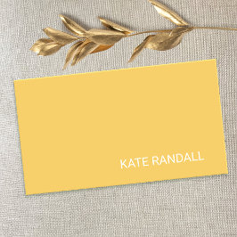 Carte De Visite Réseau professionnel simple et moderne Jaune