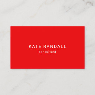 Carte De Visite Réseau simple Apple Red Social Media
