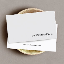 Carte De Visite Réseautage professionnel moderne gris clair