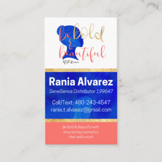 Carte De Visite Réservé pour Rania