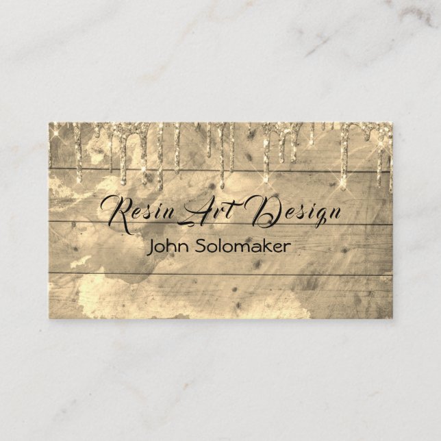 Carte de visite Resin Art brillant (Devant)