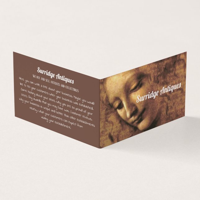 Carte De Visite Responsable d'une femme, Leonardo Da Vinci, Conces (Extérieur)