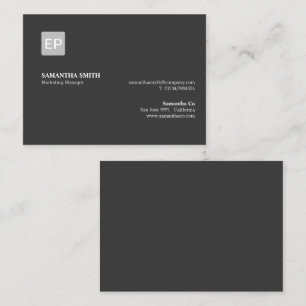 Carte De Visite Responsable marketing Palette noire