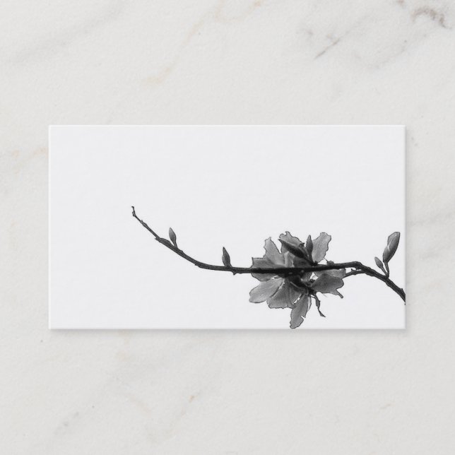 Carte De Visite Ressort Black&White de zen (Devant)
