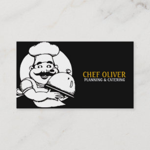 Carte De Visite Restaurant Chef Restauration Fête Planner,
