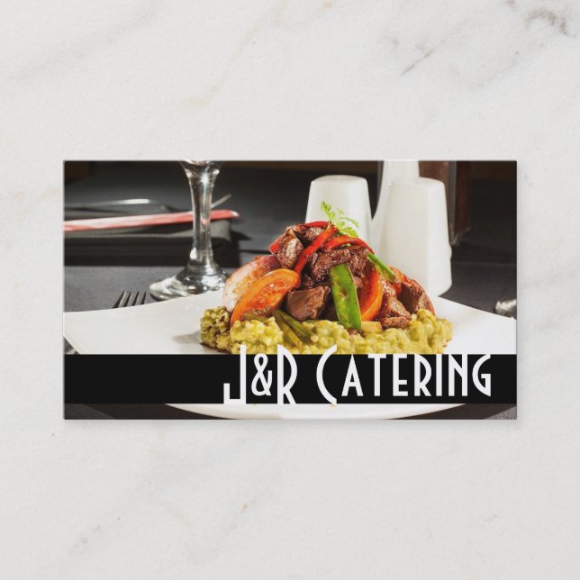 Carte De Visite Restaurant Chef Wedding planner Restaurant (Devant)