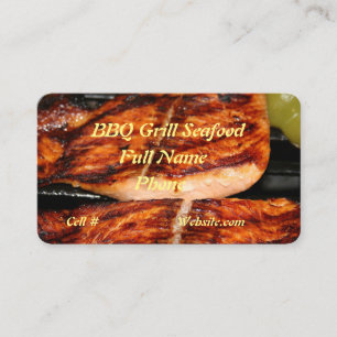 Carte De Visite Restaurant de fruits de mer BBQ