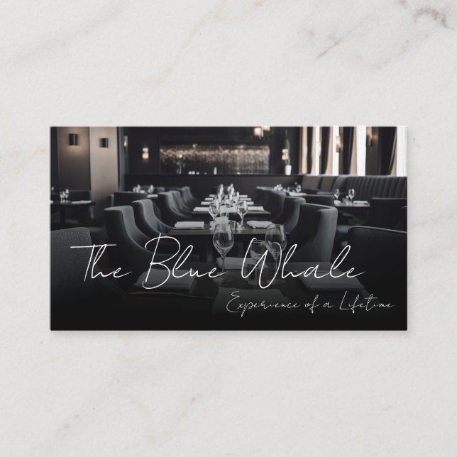 Carte De Visite Restaurant Dining Tables  (Devant)