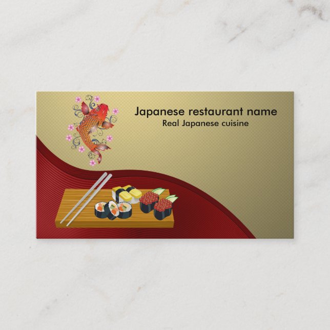 Carte De Visite Restaurant japonais (Devant)