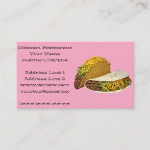 Carte De Visite Restaurant mexicain