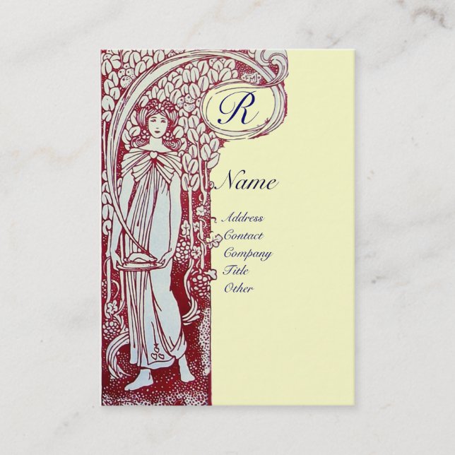 CARTE DE VISITE RESTAURANT MONOGRAMME 2 (Devant)