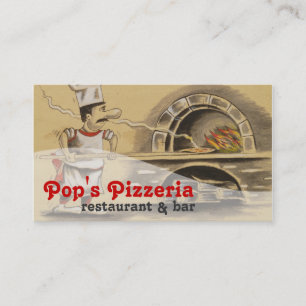 Carte De Visite Restaurant Pizzeria Restauration Traiteur