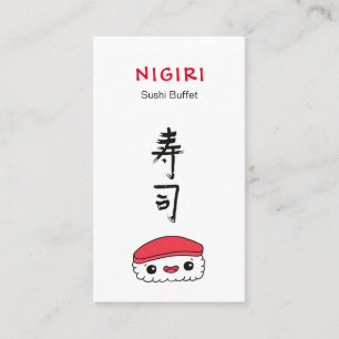 Carte De Visite Restaurant Sushi