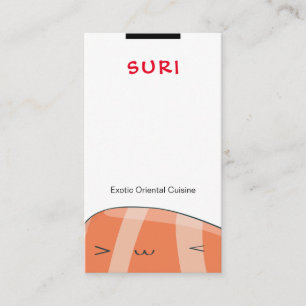 Carte De Visite Restaurant Sushi