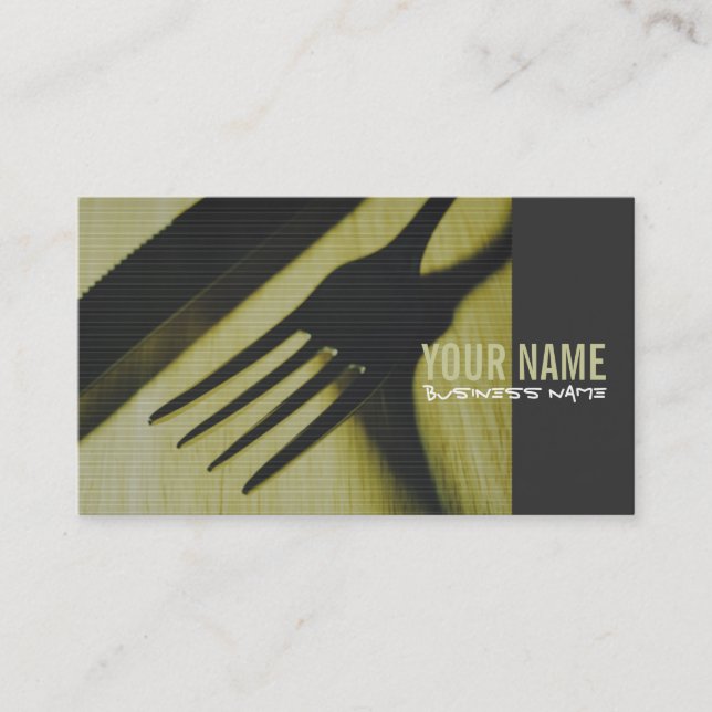 Carte De Visite Restaurants/Cartes de visite de traiteurs (Devant)