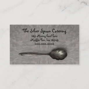 Carte De Visite Restauration antique de cuillère de sucre
