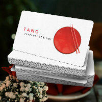 Restauration asiatique chinoise blanche rouge de