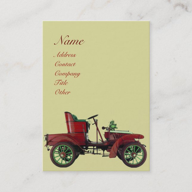 Carte De Visite RESTAURATION AUTOMATIQUE, AUTOMOBILE, garage de ré (Devant)