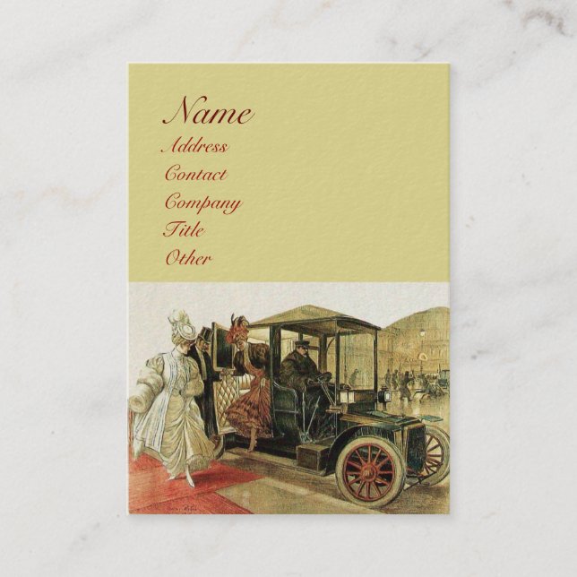 Carte De Visite RESTAURATION AUTOMATIQUE, AUTOMOBILE, garage de ré (Devant)